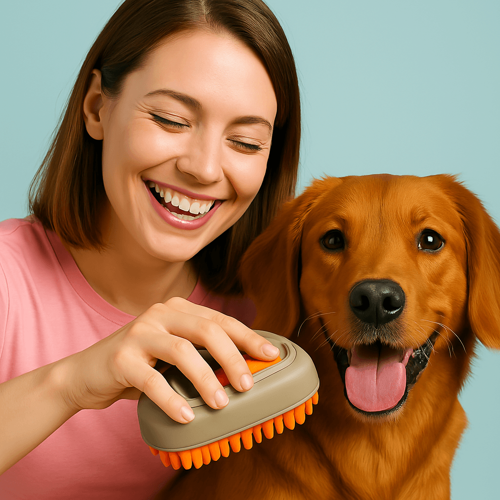  🐾 Electric Grooming Brush with Spray & Massage ✨. 