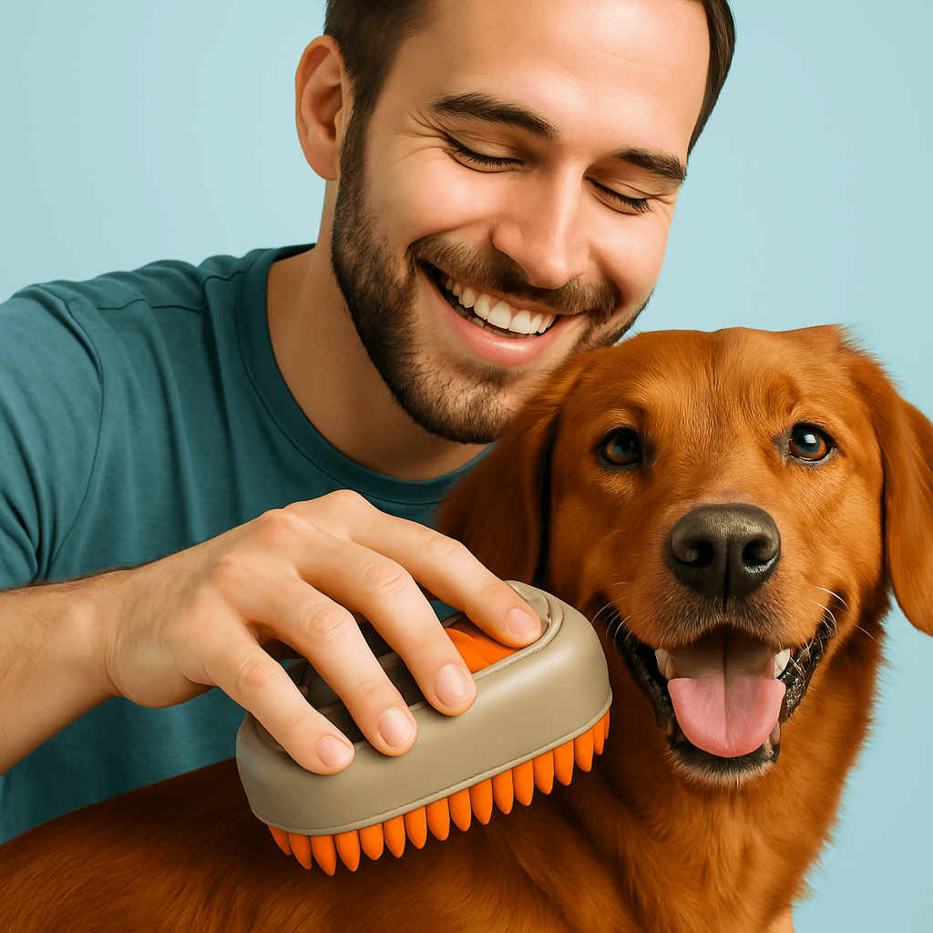  🐾 Electric Grooming Brush with Spray & Massage ✨. 