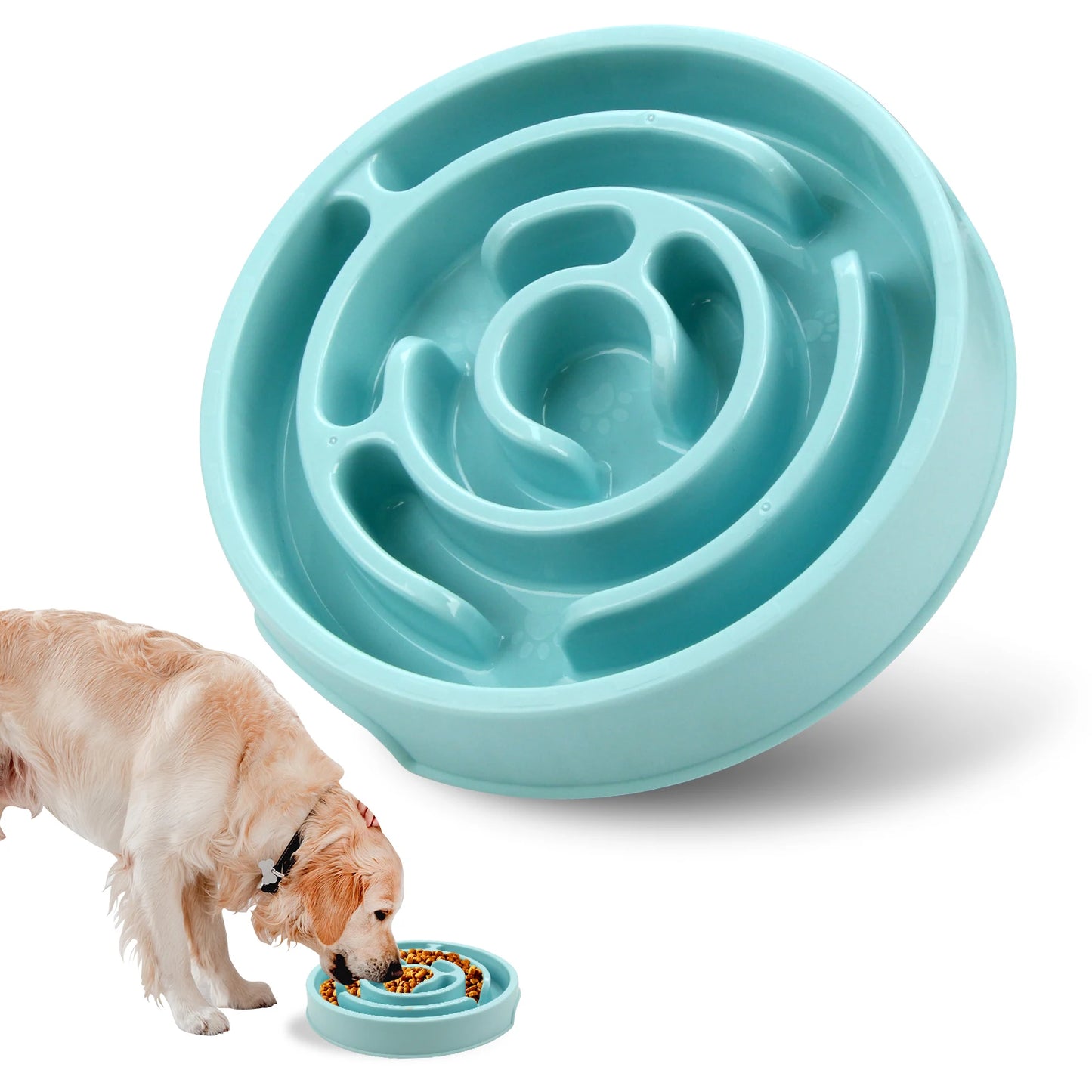 Slow feeder bowl - Macaron Blue