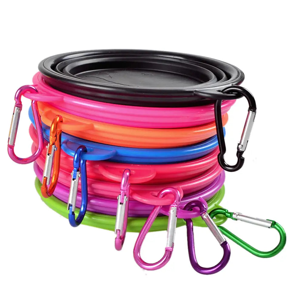 Collapsible Silicone Travel Bowl with Clip - product image 3