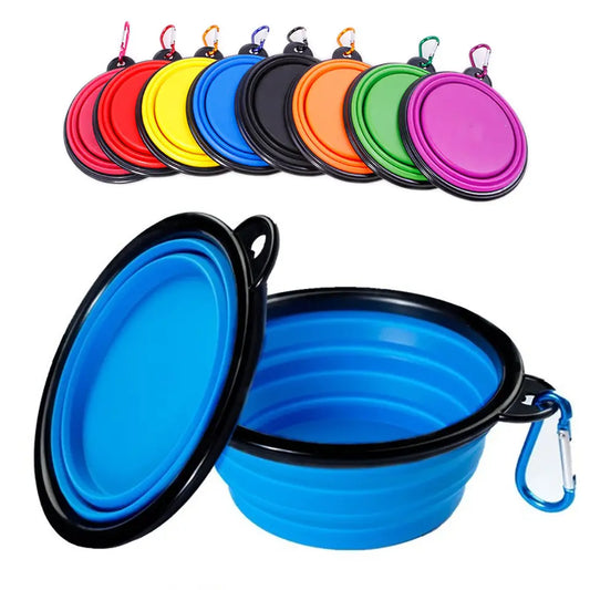 Collapsible Silicone Travel Bowl with Clip - product image 2
