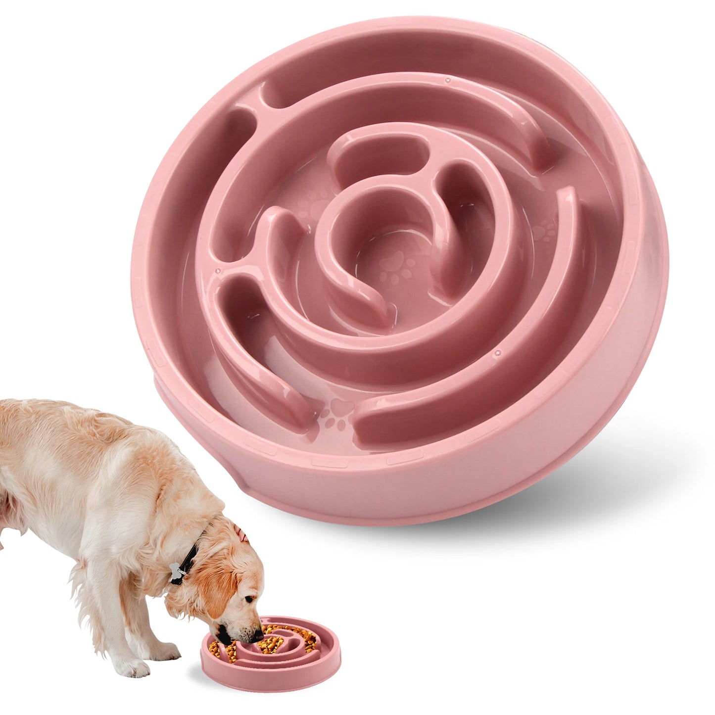 Slow feeder bowl - Macaron Pink