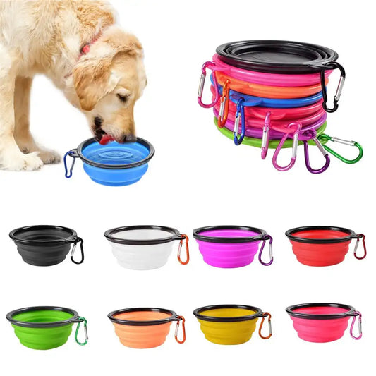 Collapsible Silicone Travel Bowl with Clip - product image 1